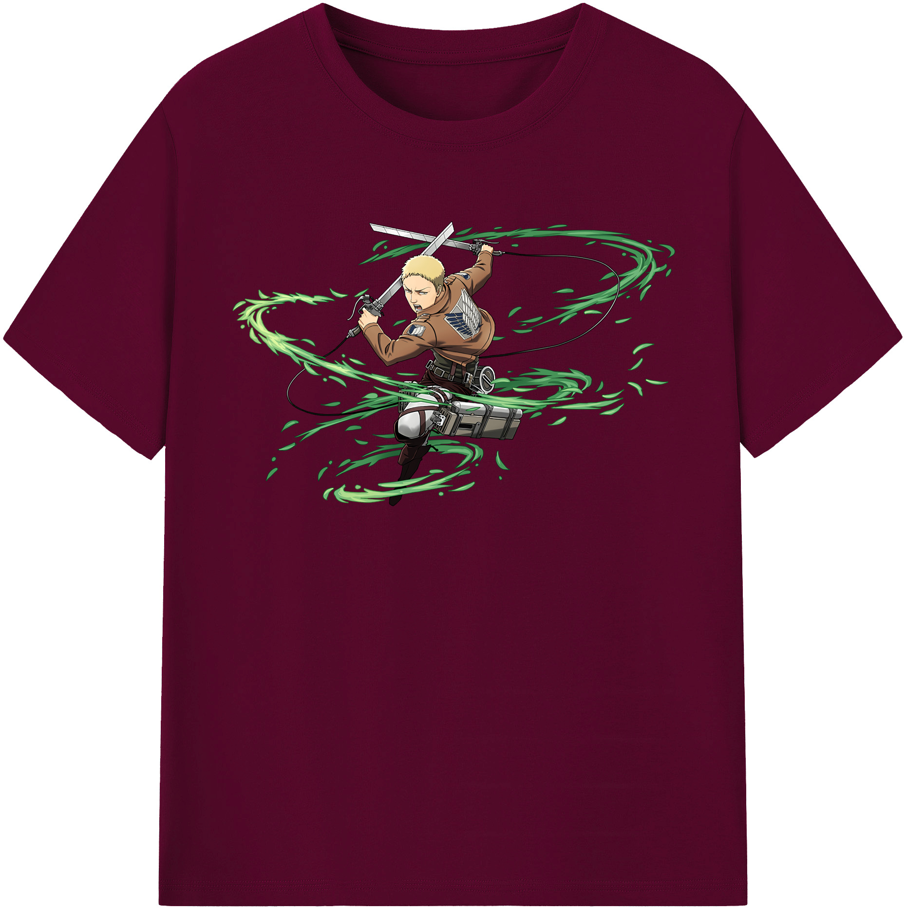 （画像用） 進撃の巨人 ライナー・ブラウン Attack on Titan Reiner Braun レディースカジュアルプリントTシャツ（綿100％）